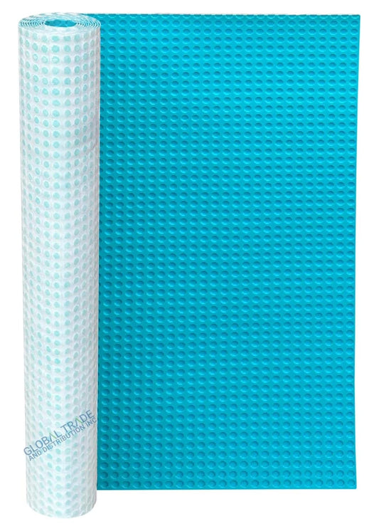 Uncoupling Waterproofing Membrane Roll, 54 Sq Ft (3.3 Ft x 16.4 Ft), 1/8'' Anti-Fracture Mat, Crack Isolation Flooring Underlayment for Bathroom Floor Tile, Subfloor