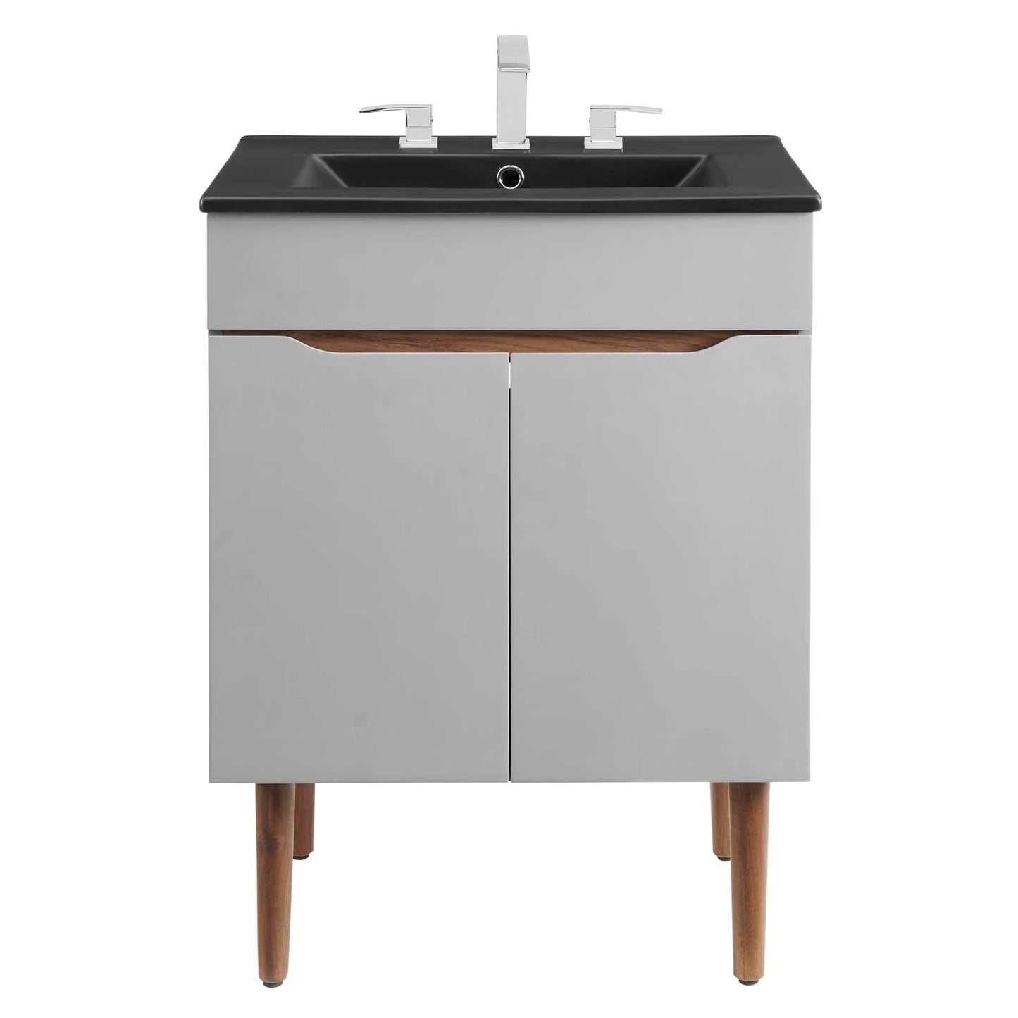 Modway Harvest 24" Bathroom Vanity in Gray Black