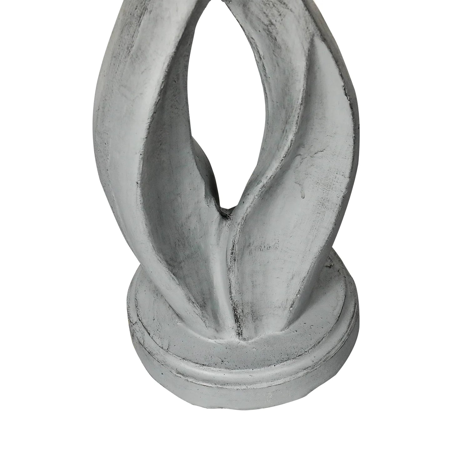 21.8 Inch Height Outdoor Bird Bath - Fibre Reinforced Concrete Large Bird Bath Stylish with Curved Pedestal for Garden, Patio, Backyard, Lawn