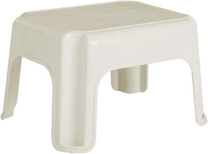 Rubbermaid Roughneck Step Stool, Bisque, Lightweight, Holds up to 300 pounds, Ideal for Kitchen and Bath, Skid-Resistant