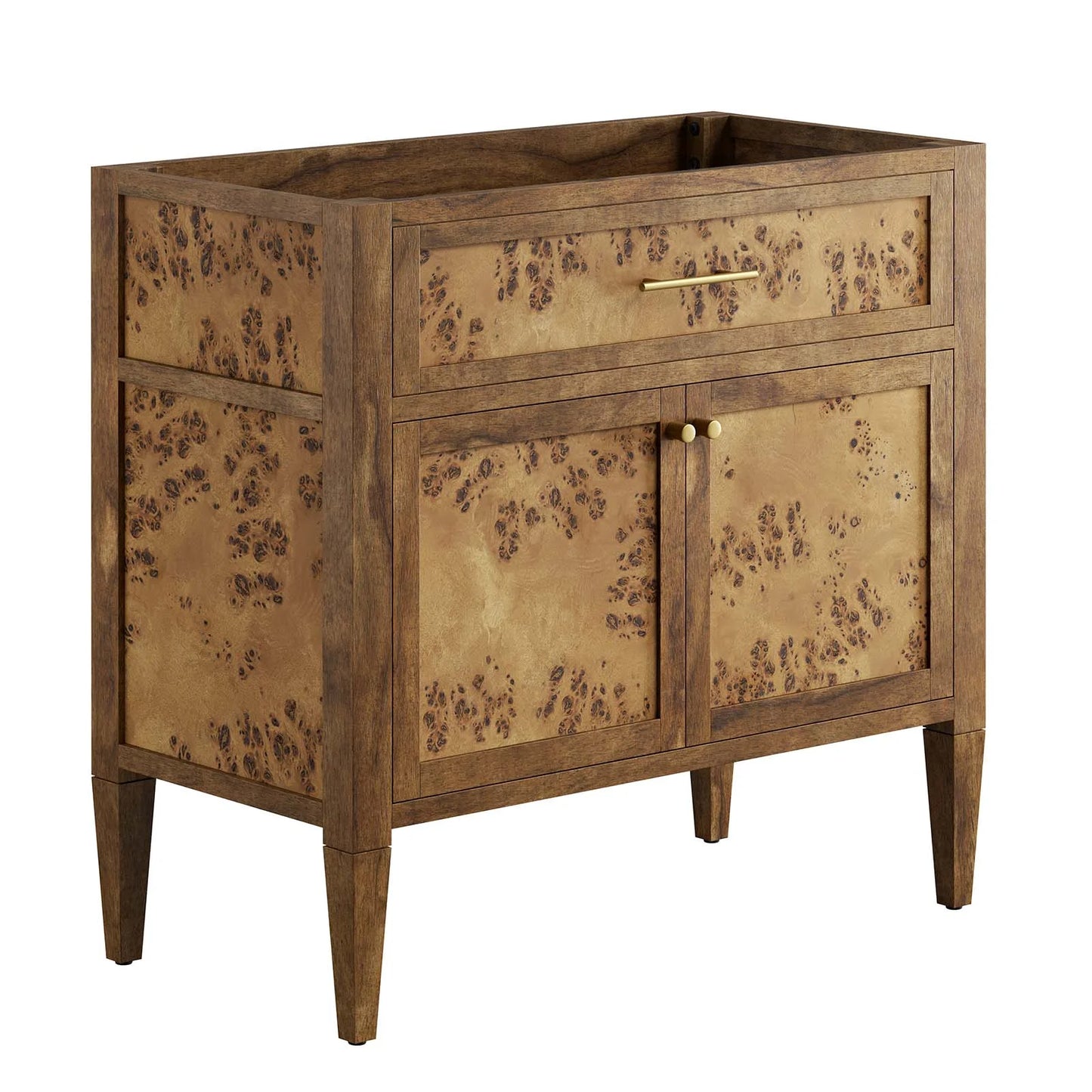 Modway Elysian 36" Wood Bathroom Vanity in White Brown