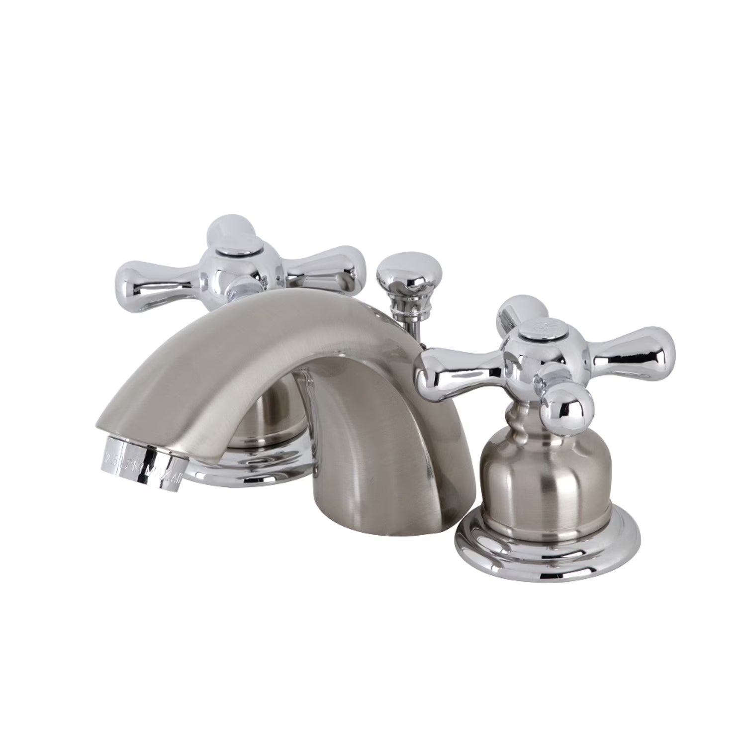 Kingston Brass KB944AX Victorian Mini-Widespread Bathroom Faucet, Polished Chrome/Polished Brass