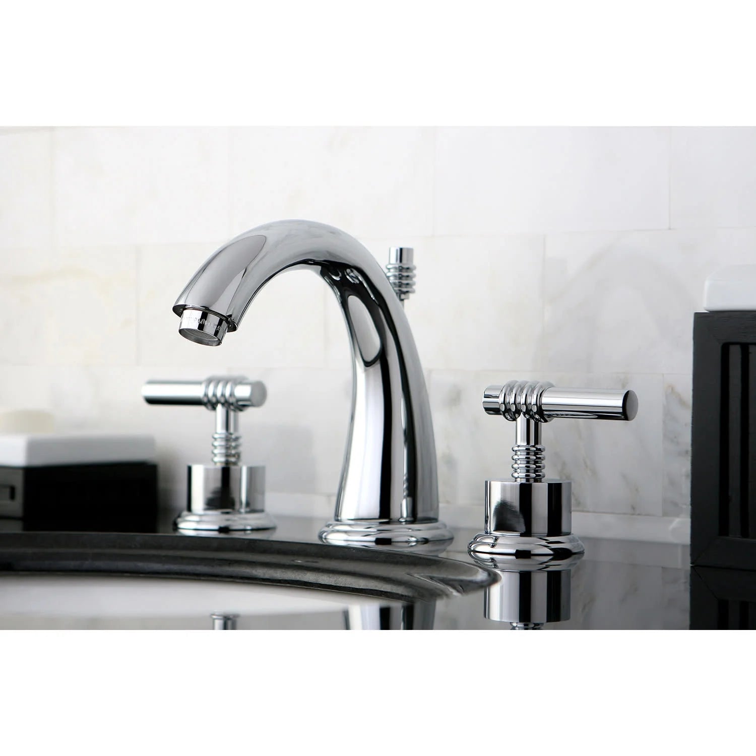 Kingston Brass KS2962ML Milano Widespread Bathroom Faucet, Polished Brass