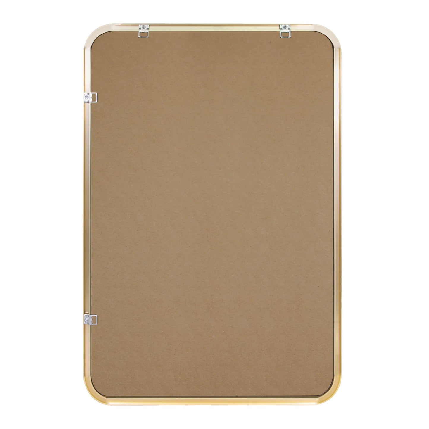 Isla Rectangle Wall Accent Mirror, 30" H x 20" L, Modern Metal Framed, Living Room, Bedroom, Bathroom Vanity Mirror, Gold �?Design House, 596510-GLD