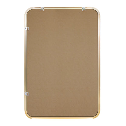 Isla Rectangle Wall Accent Mirror, 30" H x 20" L, Modern Metal Framed, Living Room, Bedroom, Bathroom Vanity Mirror, Gold �?Design House, 596510-GLD
