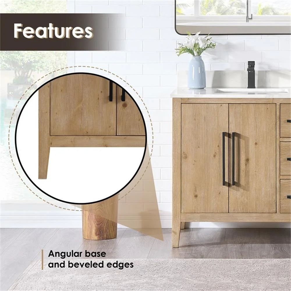 Altair Design Laurel Wood Brown 36" Single Vanity Bathroom Vanity Top