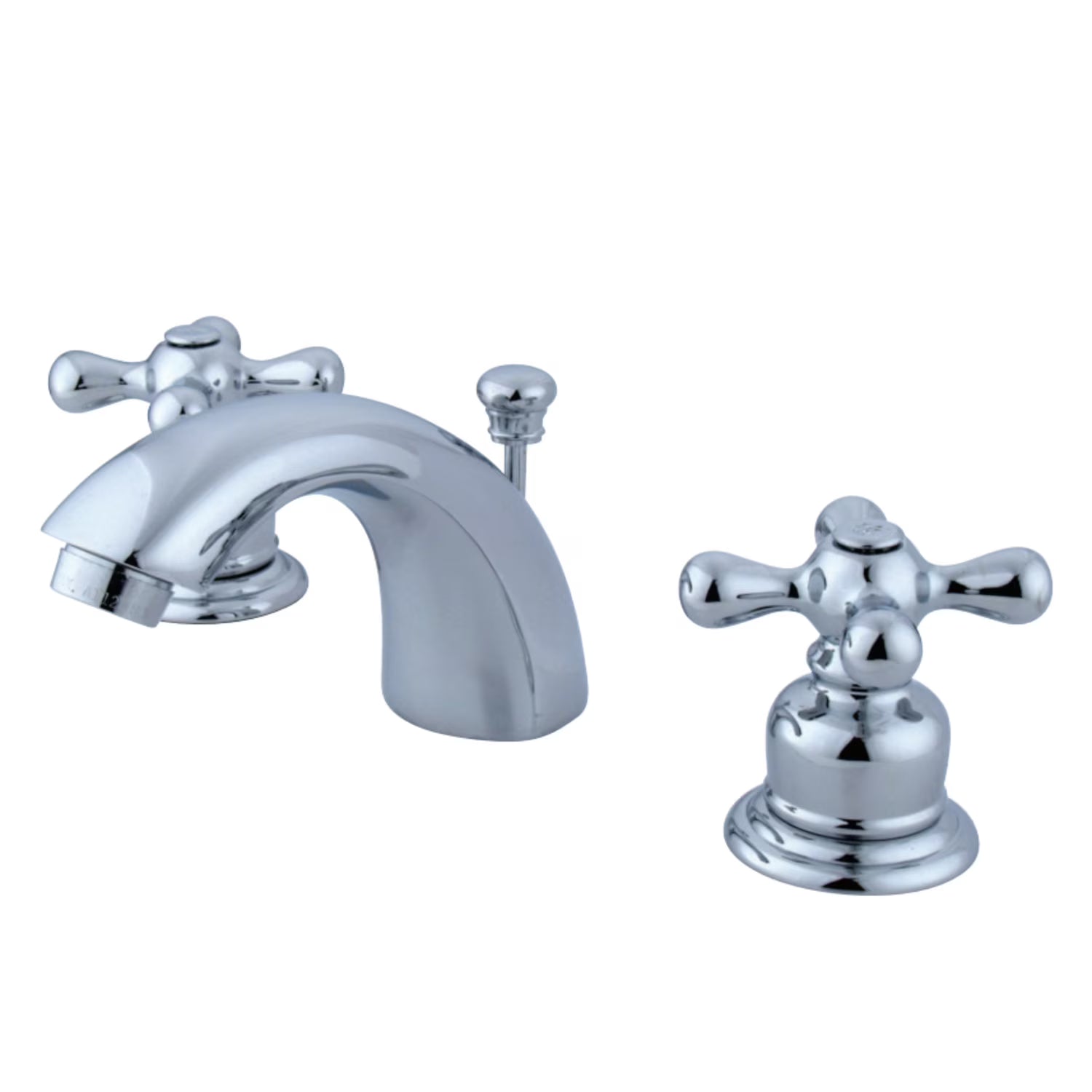 Kingston Brass KB944AX Victorian Mini-Widespread Bathroom Faucet, Polished Chrome/Polished Brass
