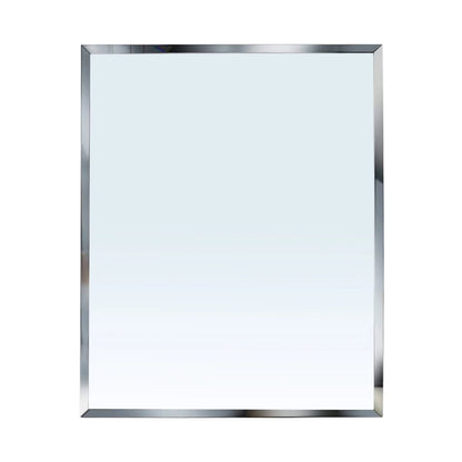 Frameless Desk Mirror, Rectangle Beveled Edge Makeup Mirror for Bathroom Bedroom Desk Stand Wall Hanging , 10.5x13 inch