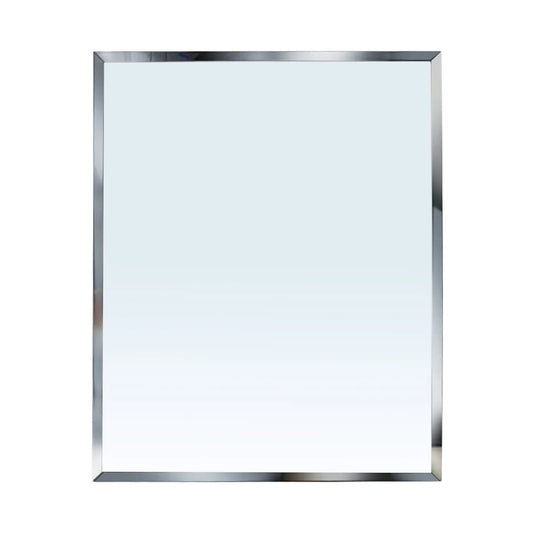 Frameless Desk Mirror, Rectangle Beveled Edge Makeup Mirror for Bathroom Bedroom Desk Stand Wall Hanging , 10.5x13 inch