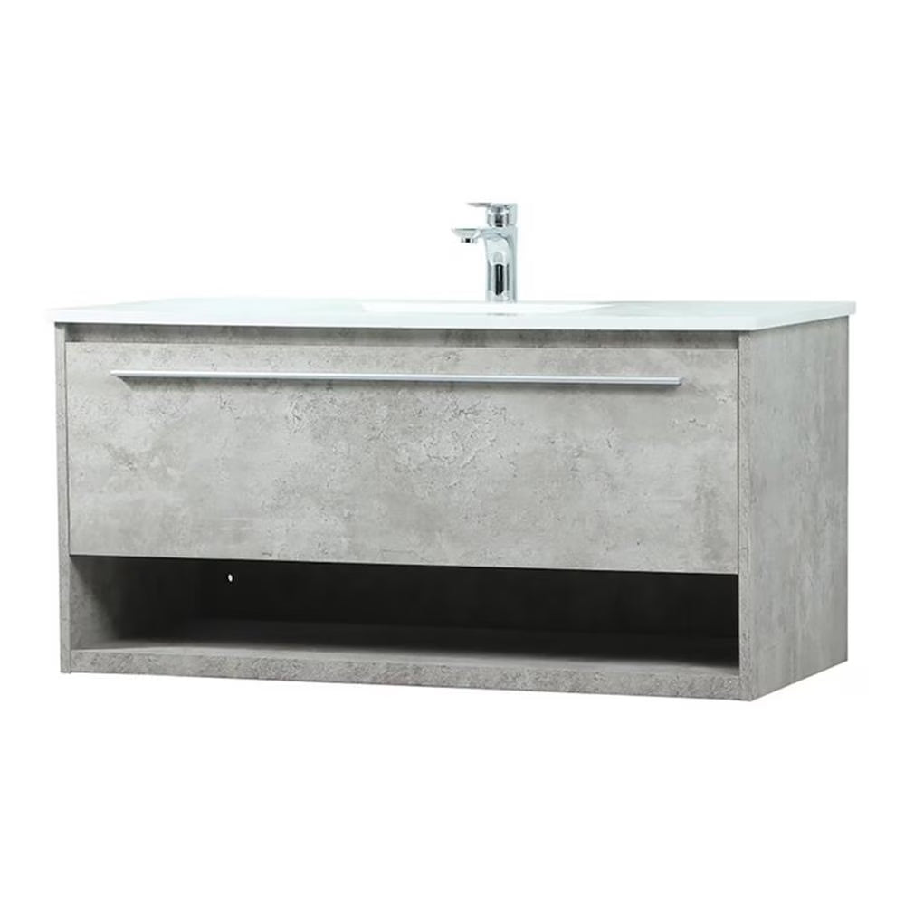 Elegant Kitchen and Bath 40 Inch Single Bathroom Vanity In Blue