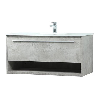 Elegant Kitchen and Bath 40 Inch Single Bathroom Vanity In Blue