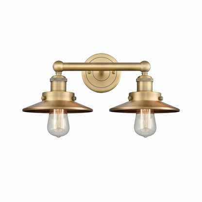 Innovations Lighting Railroad - 2 Light 17" Bath Vanity Light Antique Brass