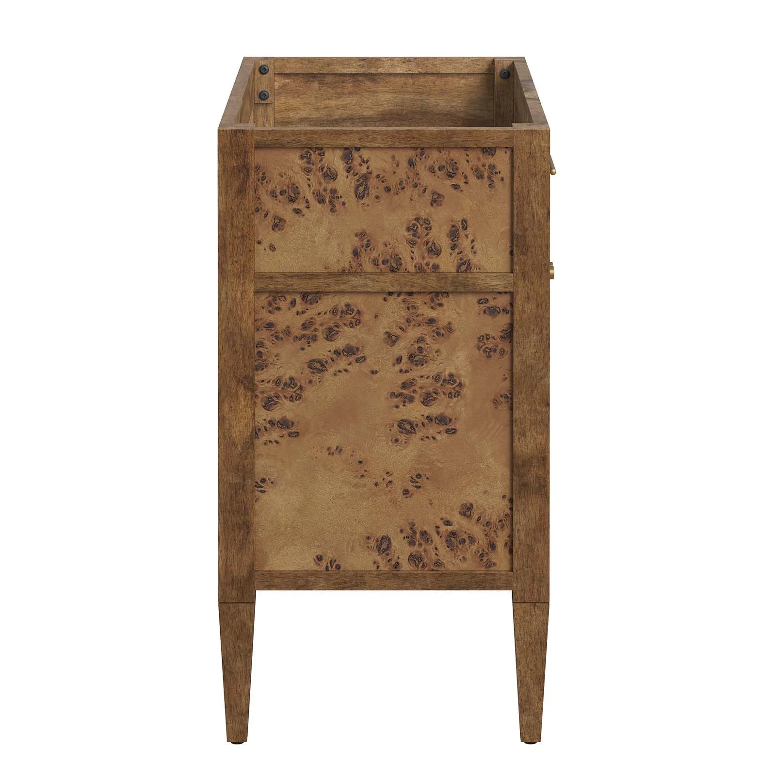 Modway Elysian 36" Wood Bathroom Vanity in White Brown