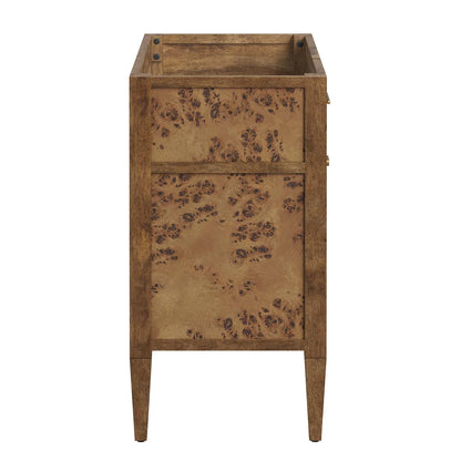 Modway Elysian 36" Wood Bathroom Vanity in White Brown