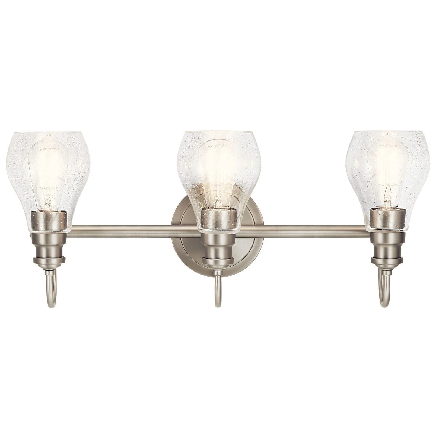 45392NI-Kichler Lighting-Greeier - 3 Light Bath Vanity Approved for Damp Locations - with Transitional inspirations - 10.25 inches tall by 23.75