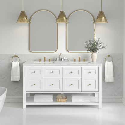 Breckenridge 60' Bathroom Vanity in White by James Martin Vanities