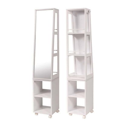 Wall-Mounted Bathroom Cabinet with Double Vented Doors, Compact Storage Organizer for Toiletries, White Finish - Miami Collection