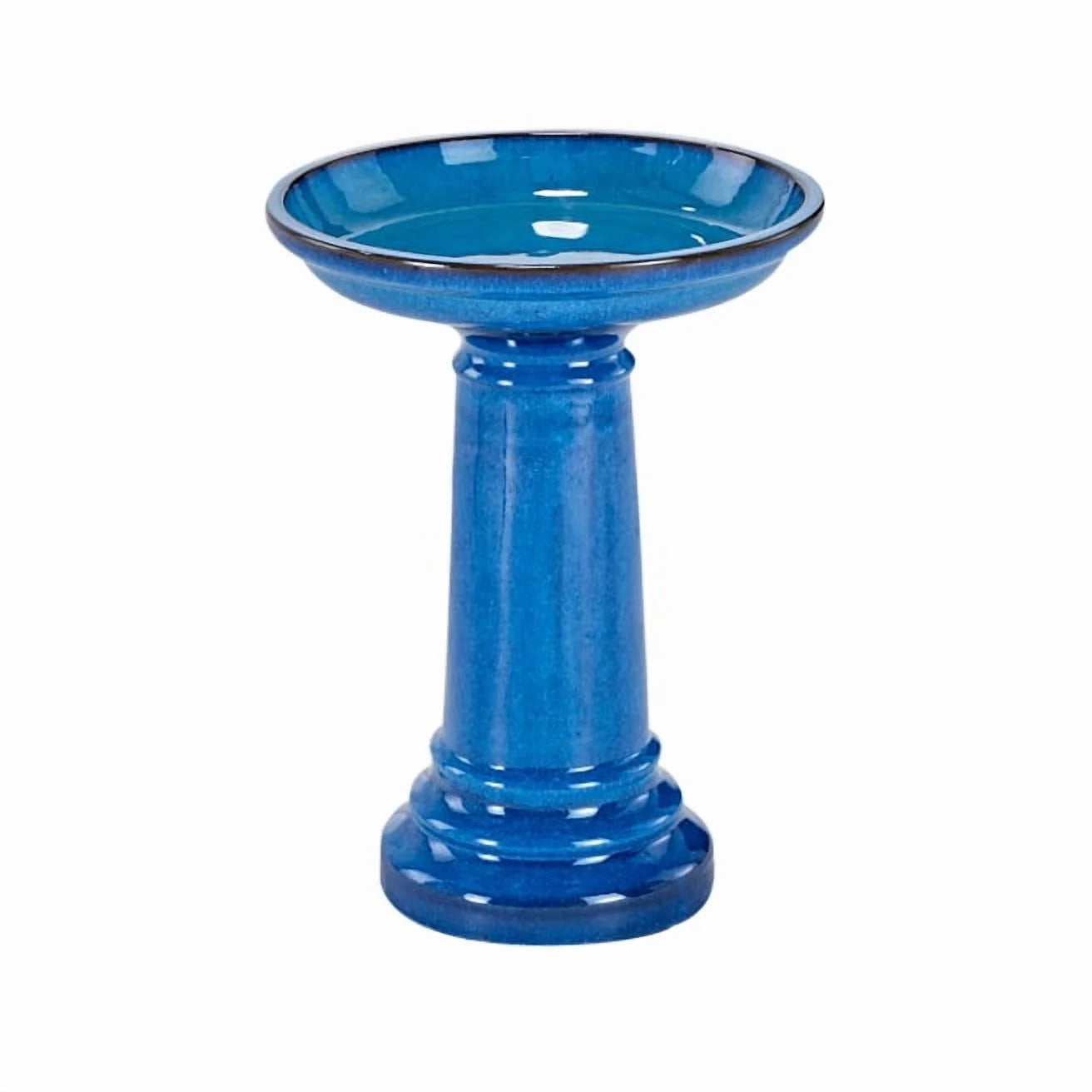 Smart Garden Aviatra 24" Ceramic Birdbath - Blue Transitions