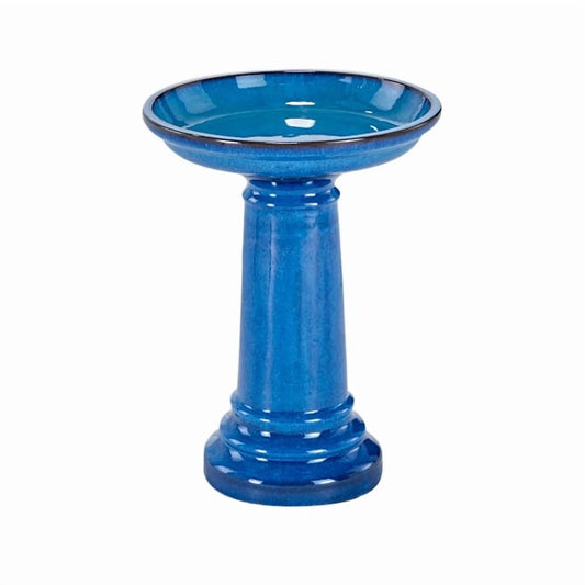 Smart Garden Aviatra 24" Ceramic Birdbath - Blue Transitions