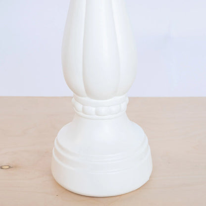 Bloem Promo Birdbath With Pedastal: White - 17" Basin With 2" Depth, 25" Fillable Pedastal, Smooth Gloss, Durable & Weather Resistant Resin, For Indoor &Outdoor Use, Gardening