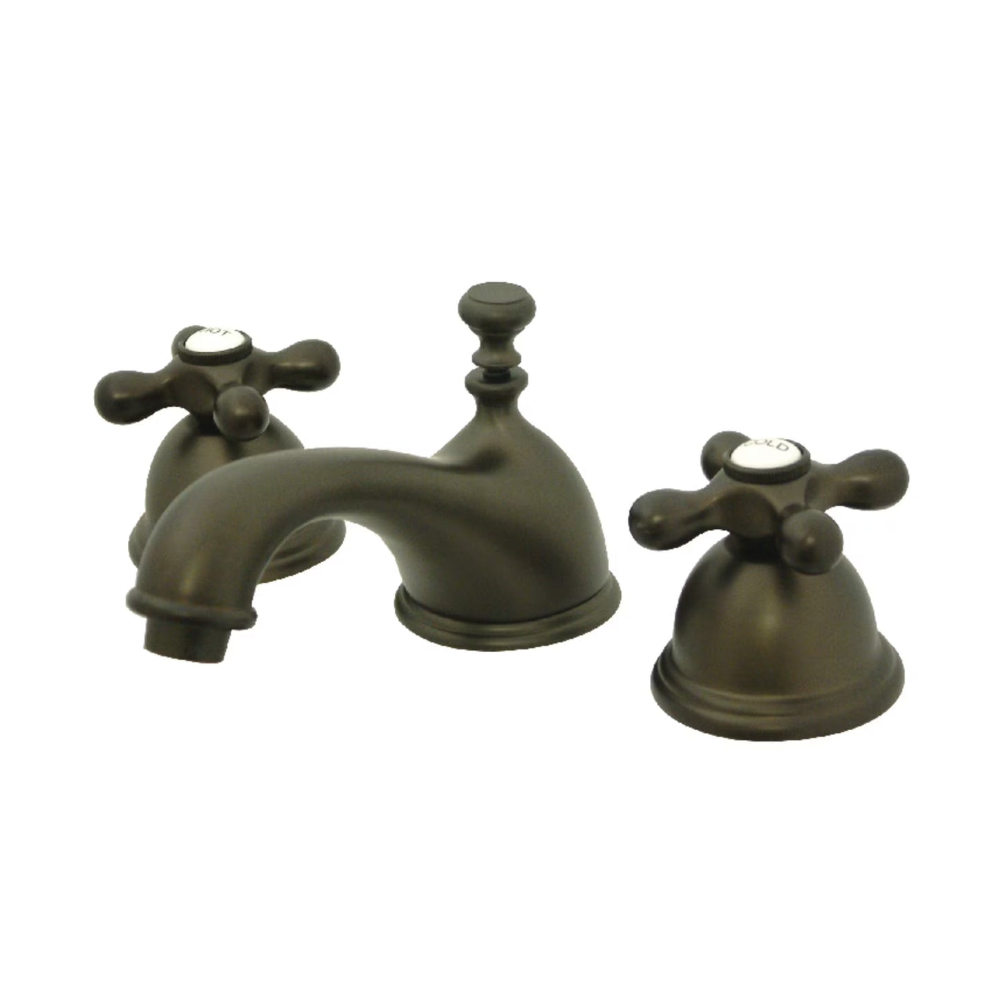 Kingston Brass KS3967AX 8 in. Widespread Bathroom Faucet, Brushed Brass