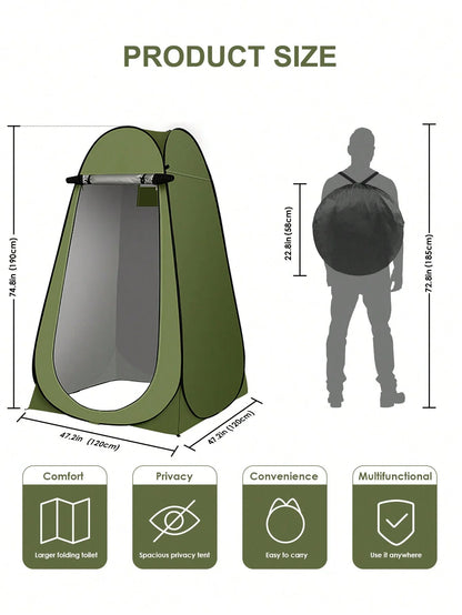 Portable Pop Up Privacy Shower Tent Spacious Changing Room For Camping Hiking Beach Toilet Shower Bathroom