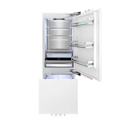 ZLINE KITCHEN AND BATH RBIV30 bottom freezer built in refrigerator