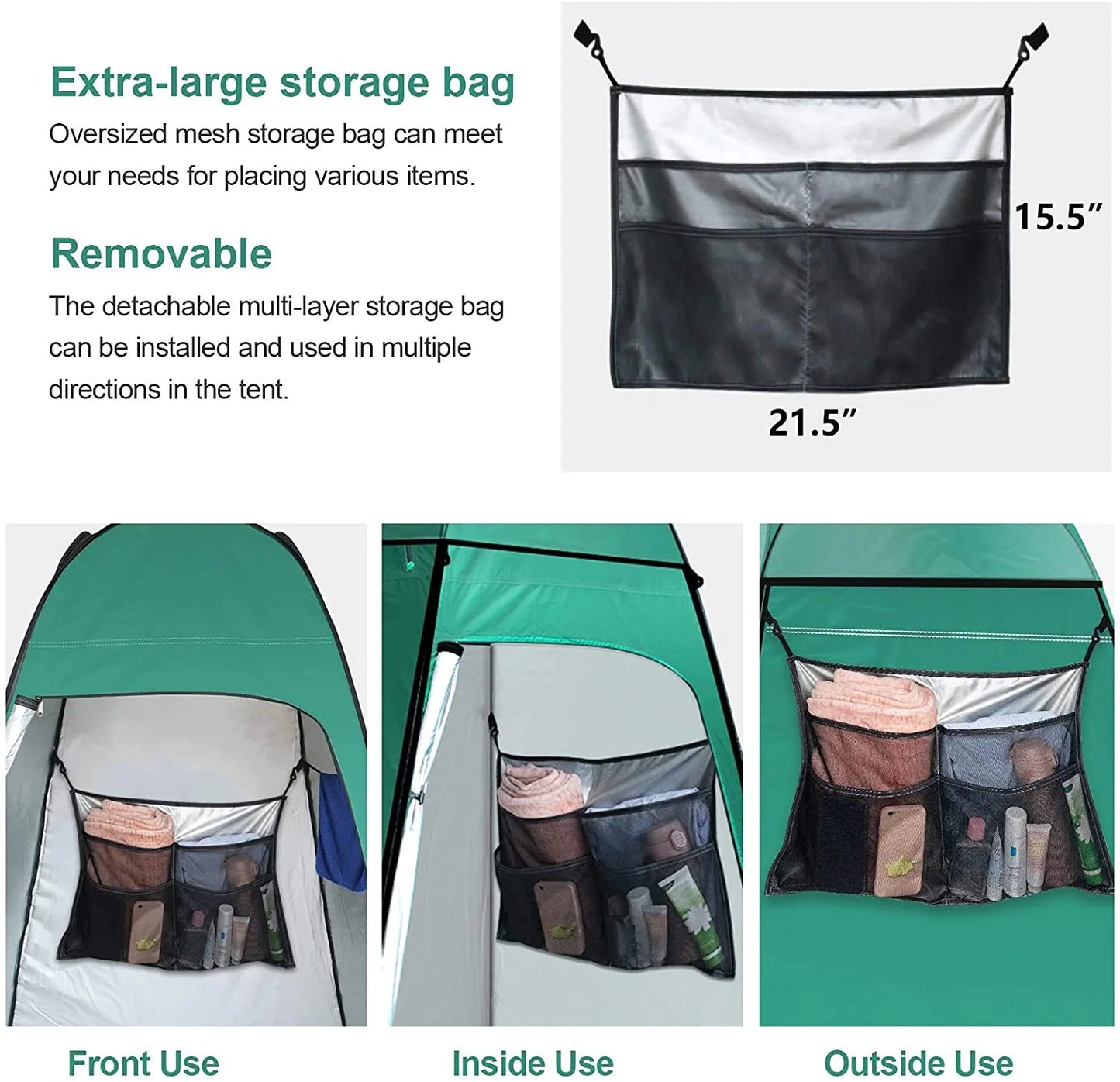 sasyxdc Shower Tent Pop- Privacy Tent Camping Portable Toilet Tent Outdoor Camp Bathroom Changing Dressing Room Instant Privacy Shelters for Hiking Beach Picnic Fishing Potty Extra-Tall