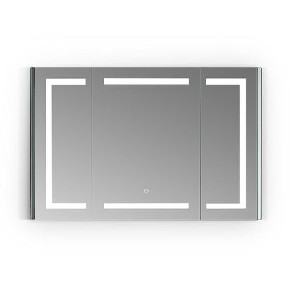 Bojano Rectangle 48" Frameless Surface-Mount/Recessed LED Lighted Bathroom Medicine Cabinet