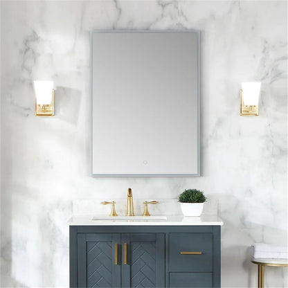 Carsoli Rectangle 24" Frameless Surface-Mount/Recessed LED Lighted Bathroom Medicine Cabinet