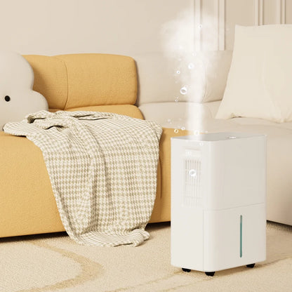 Dehumidifiers for Home, 2500 Sq.Ft with Drain Hose Max 26 Pints, Dehumidifier for Basement, Bathroom, Bedroom, Three Modes, Intelligent Humidity Control, Dry Clothes, 24HR Timer