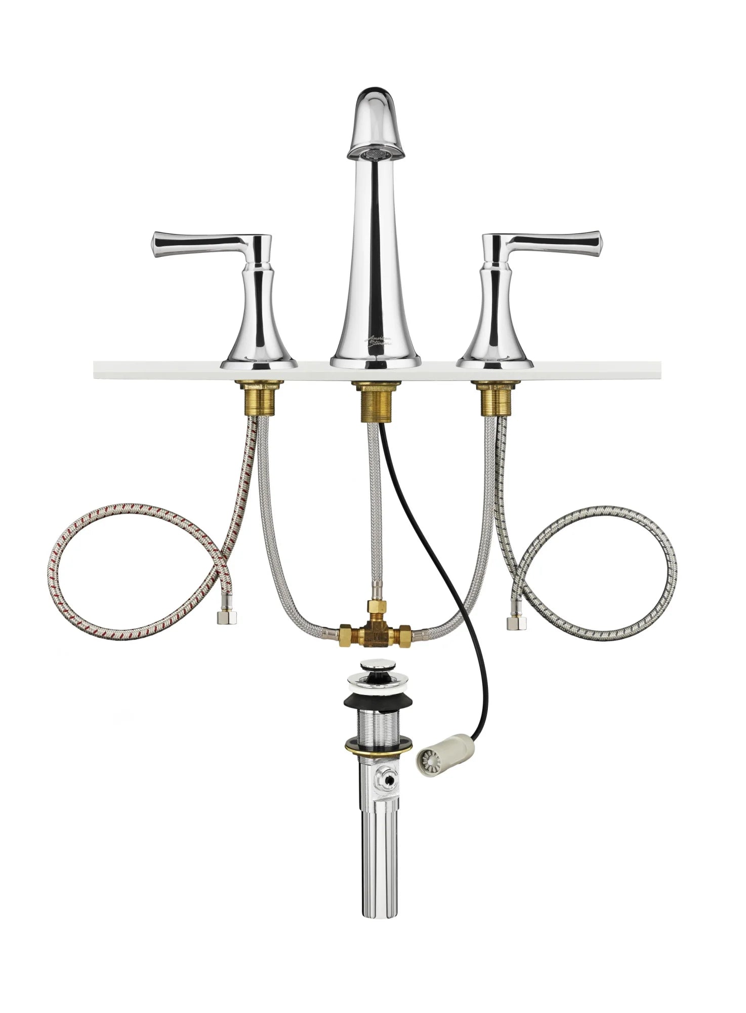American Standard 7722.801 Estate Widespread Bathroom Faucet - Nickel