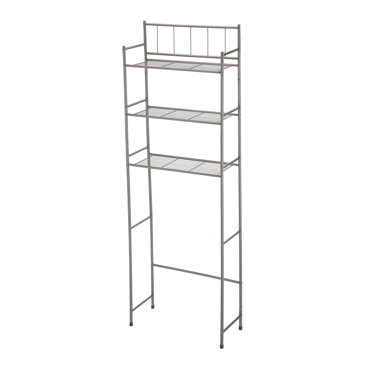 Mainstays 4 Piece Steel Satin Nickel Bath Shelves Set 15 lb Capacity per Shelf for Adult - Teen Ages