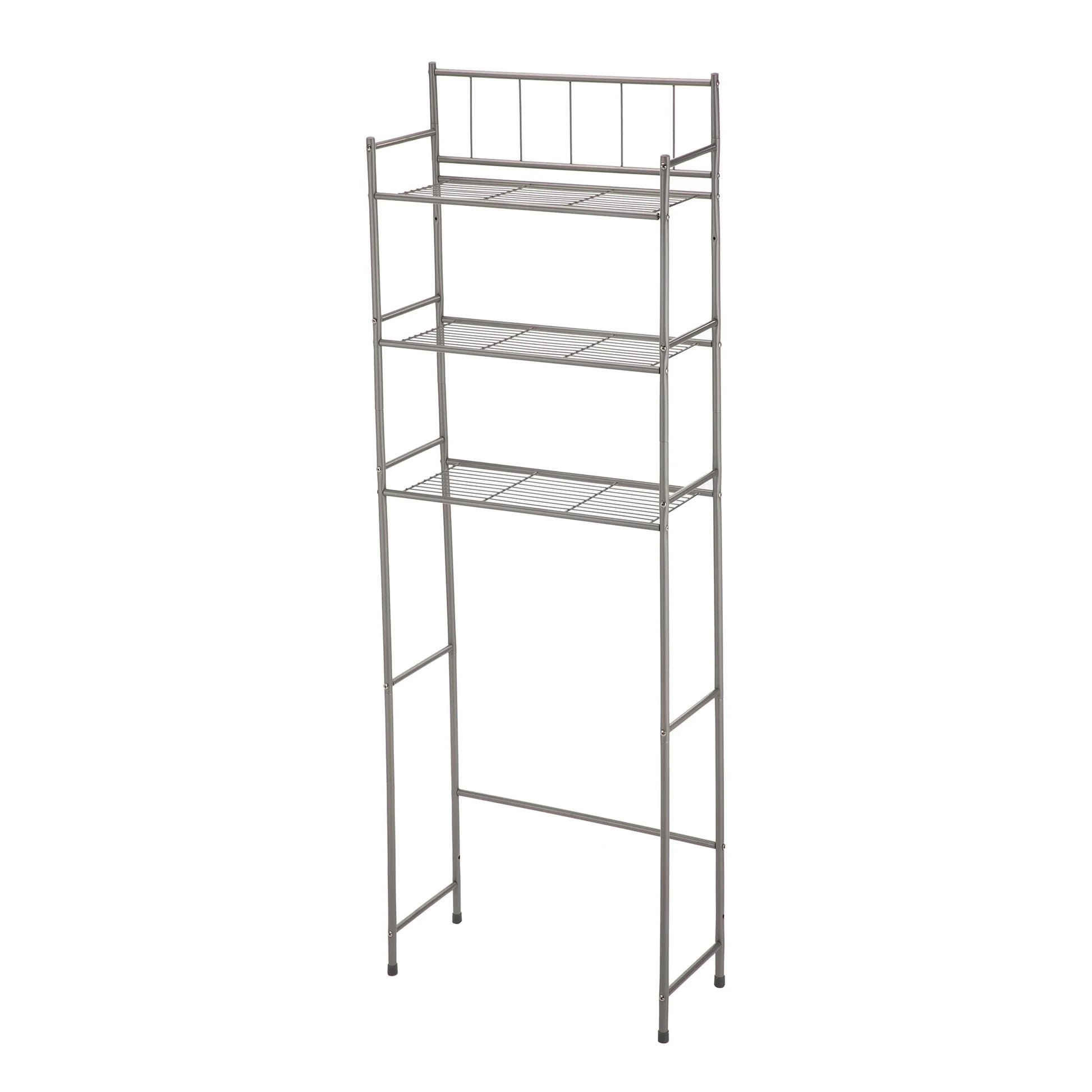Mainstays 4 Piece Steel Satin Nickel Bath Shelves Set 15 lb Capacity per Shelf for Adult - Teen Ages