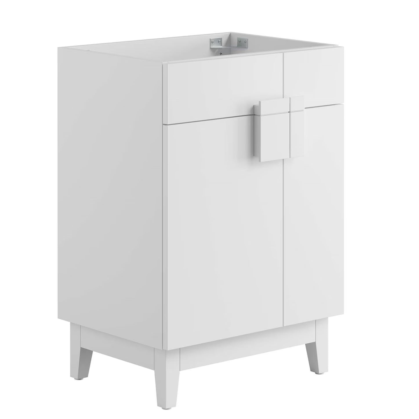 Vanity Cabinet (Sink not included), Walnut, Melamine Wood , Hotel Bedroom Bathroom, Modern Contemporary HB36062