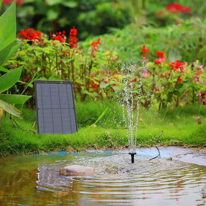 AISITIN 9W Solar Water Pump Kit, 10W Solar Powered Water Fountain Pump with 6 Nozzles, DIY Fountain Kit for Bird Bath, Ponds, Garden