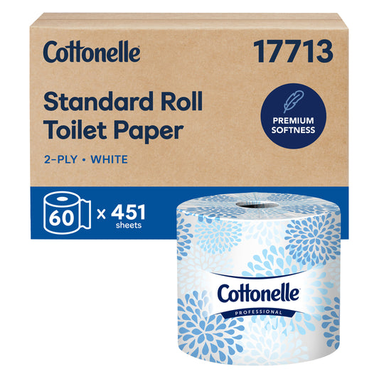 Cottonelle Bath Tissue, 2-Ply, 451 Sheets, 60 Rolls