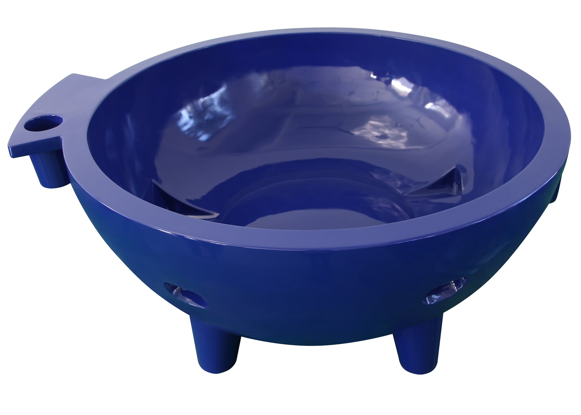 ALFI brand Red Wine FireHotTub The Round Fire Burning Portable Outdoor Hot Bath Tub
