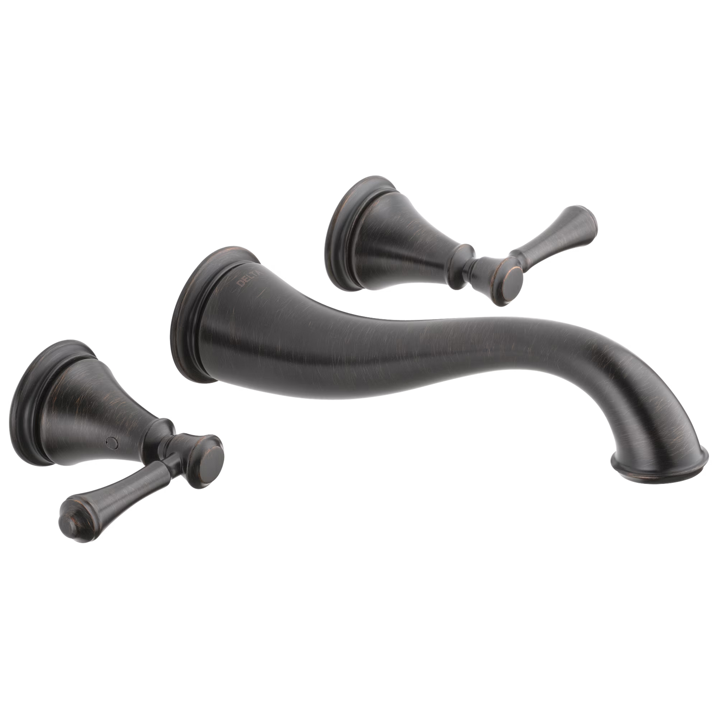 Delta Cassidy Two Handle Wall-Mount Bathroom Faucet Trim in Chrome (Valve Not Included) T3597LF-WL