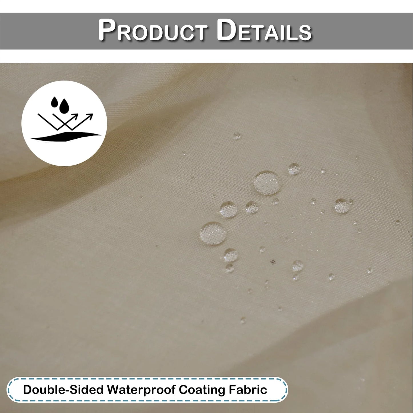 Lapalife 2 Panels Sheer Kitchen Curtains 36 inch Length Tier Curtains Rod Pocket Cafe Curtains Half Window Curtain for Bathroom Small Windows, Khaki