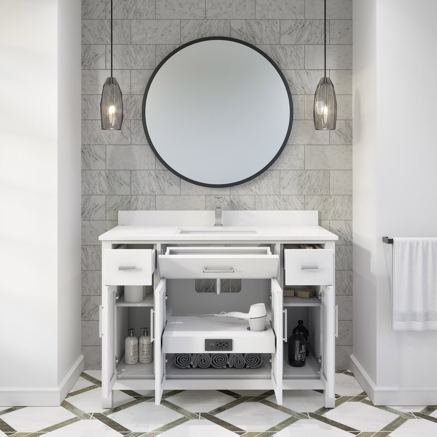 Katie Bath Vanity by Studio Bathe in White