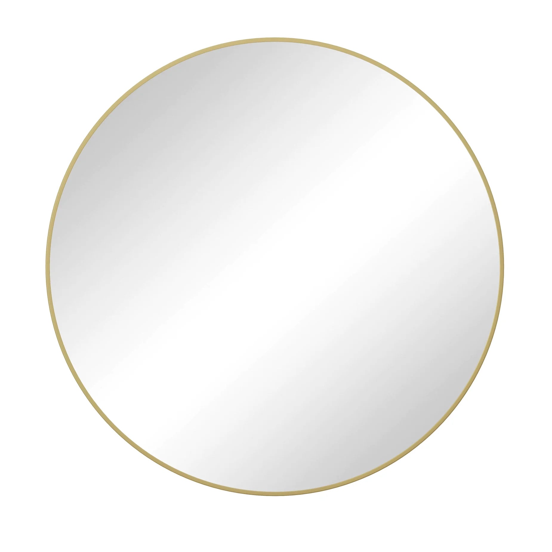 48" Round Mirror, Wall Circle Mirrors with Metal Framed, Circular Vanity Mirror Dressing Mirror for Bathroom, Living Room, Bedroom Wall Decor, Black