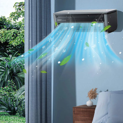 FYHALE 8,000 btu 115V Through-the-Wall Air Conditioner with Remote Control, Wall Ac Unit, High Power Cooling Portable Air Conditioners for Bedroom Kitchen Bathroom, White