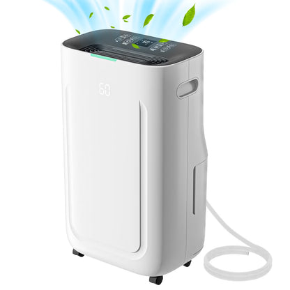 Rocyis 22 Pint/day (DOE) 5500 sq. ft. Dehumidifier for Home, 1.7 Gallon��6.5L�� Water Tanks, Auto Drain or Manual Drainage, for Basements, Bedroom, Bathroom