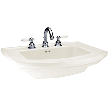 Mansfield 328-8 Barrett 24-3/8" Vitreous China Pedestal Bathroom Sink - White