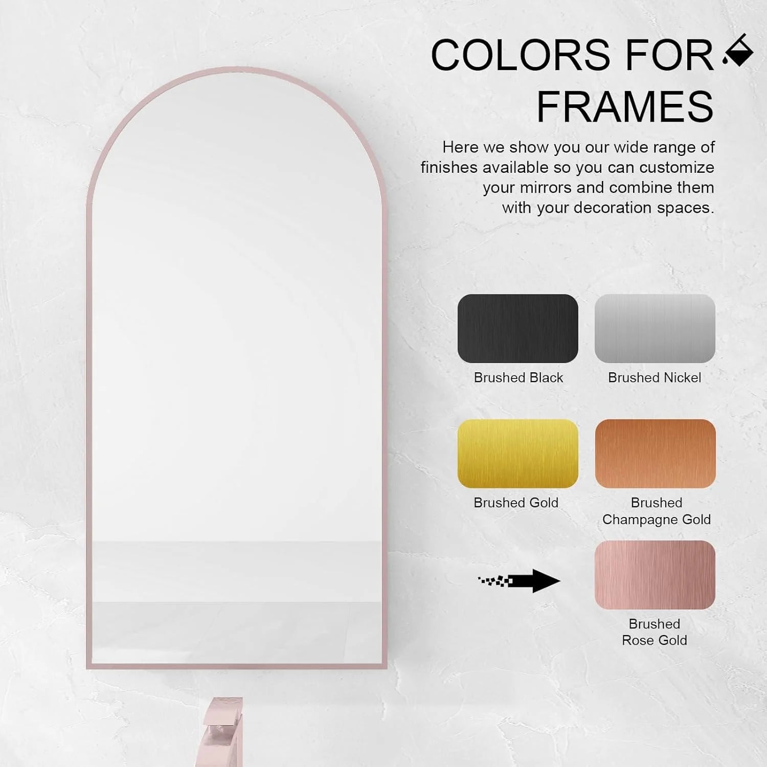 Arched Medicine Cabinet with Mirror,Recessed Medicine Cabinet Mirrors for Bathroom Cabinet with Mirror,Arched Metal Framed Medicine Cabinet,Arch Medicine Cabinet Recessed 16x31 in