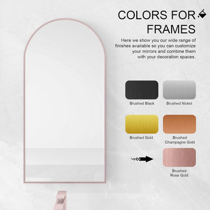 Arched Medicine Cabinet with Mirror,Recessed Medicine Cabinet Mirrors for Bathroom Cabinet with Mirror,Arched Metal Framed Medicine Cabinet,Arch Medicine Cabinet Recessed 16x31 in