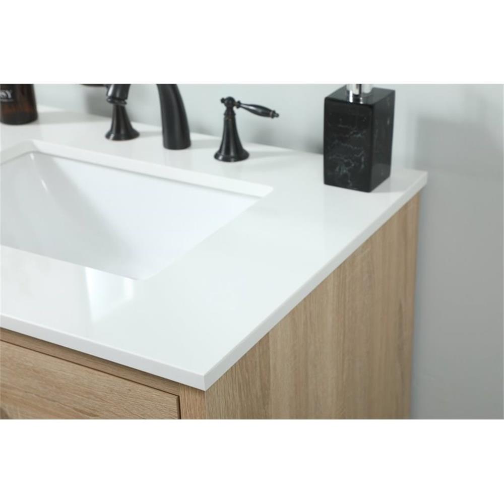 Elegant Kitchen and Bath 30 Inch Single Bathroom Vanity In Mango Wood