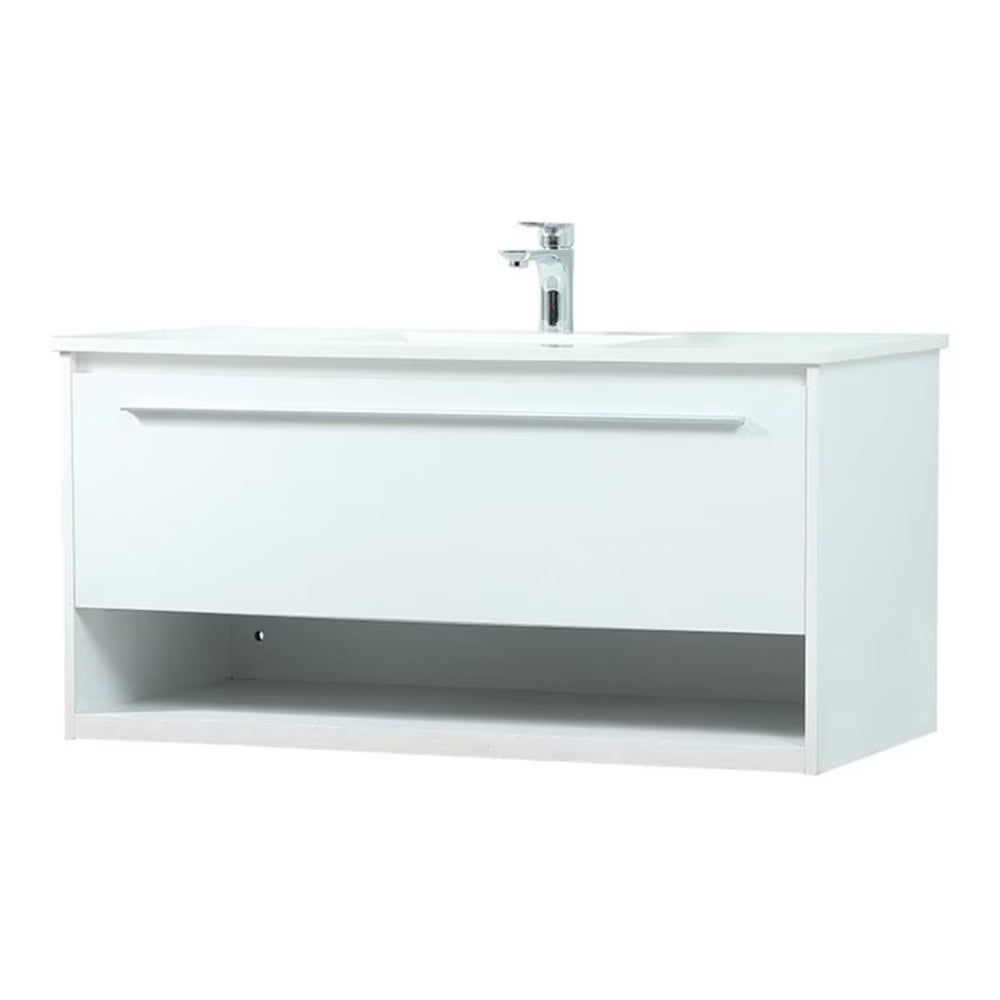 Elegant Kitchen and Bath 40 Inch Single Bathroom Vanity In Blue