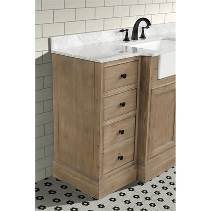 Ari Kitchen & Bath Kelly 60" Solid Wood Bathroom Vanity in Weathered Fir